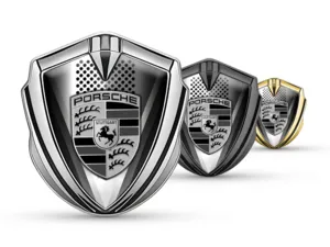 Porsche Badge Auto Stile Tuning Splendente Auto